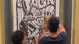 Torino riscrive la memoria: partigiane giganti nelle strade, la sfida di Extinction Rebellion (FOTO e VIDEO)