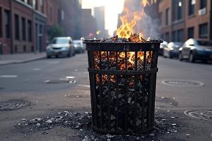 Incendio a Venaria Reale. Bidone dell'immondizia prende fuoco. Si indaga sulle cause