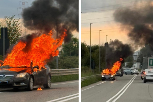 Auto prende fuoco a Settimo Torinese: traffico bloccato sul cavalcavia 8 agosto 1944