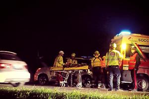 Brutto incidente a San Giorgio. Un ferito grave. Atterra l'elisoccorso