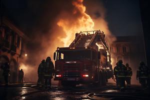 Camion in fiamme fuori dal Caat di Grugliasco, nube visibile: intervento rapido dei vigili del fuoco
