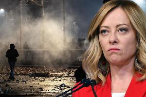 Meloni a Torino dopo gli scontri: la premier atterra a Caselle e va in ospedale dall’agente ferito