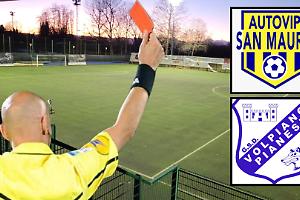 Tensione sugli spalti durante San Mauro–Volpiano: partita sospesa, un dirigente ferito