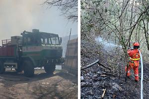 Incendio nei boschi di Traversella, vigilia di Pasqua tra fiamme ed elicotteri