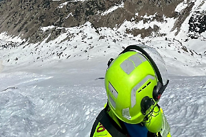 Scialpinista precipita per 150 metri sul Marguareis, recuperato in elicottero
