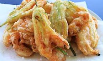 Fiori di zucchina in pastella