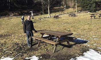 MEUGLIANO. Pronta l'area pic nic al Lago