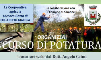 SAMONE. Dopo tre anni torna il "Corso di potatura"