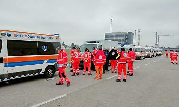 Le ambulanza Anpas in viaggio verso l’Ucraina