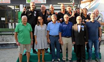 La premiazione dei Campionati Nazionali a squadre di biliardo