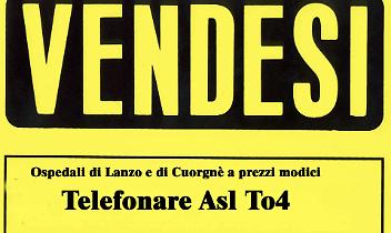 La Regione vuole privatizzare gli ospedali di Lanzo e Cuorgnè... Lo dice uno studio
