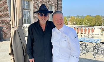 Il regista Tim Burton a pranzo alla Reggia di Venaria