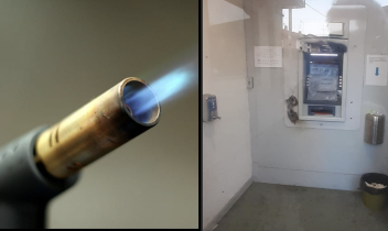 Delinquenti tentano di far saltare in aria il bancomat con la fiamma ossidrica