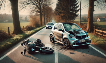 La scena dell'incidente