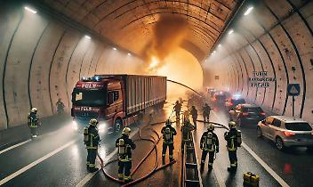incendio in galleria