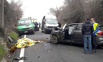 La terribile scena dell'incidente