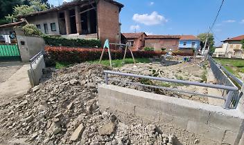 in foto Parco giochi della centrale piazza Risorgimento ad un mese dall’alluvione
