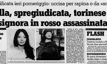 Franca Demichela, la signora in rosso.