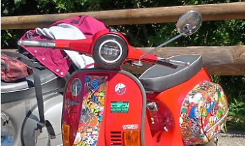 Una Vespa partecipante