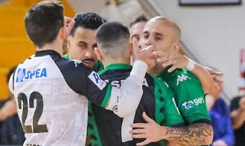 L'esultanza dei giocatori della L84