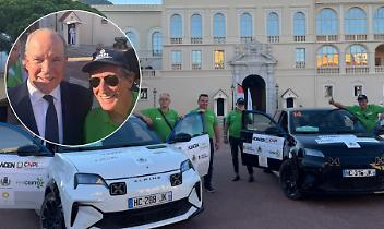 Casalborgone in pista: l’ex sindaco Giardino alla Riviera Electric Challenge. Premiazione con Alberto II di Monaco