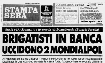 Torino negli anni di piombo. L&rsquo;ultimo sangue versato. Gli omicidi D&rsquo;Alleo e Pedio (21 ottobre 1982).