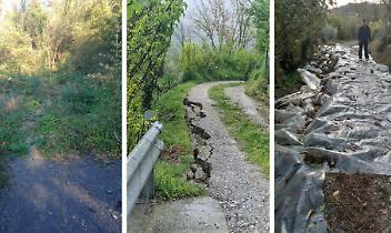 Alcune delle frane che interessano il territorio di San Sebastiano da Po