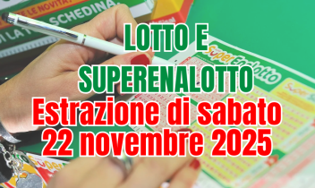 Estrazioni del 22 novembre: combinazioni complete e jackpot che continua a salire