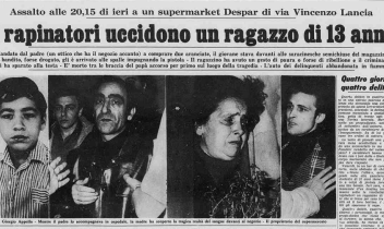 Morire a 13 anni, mentre si va comprare un'aranciata.