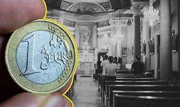 Addio agli spiccioli in chiesa