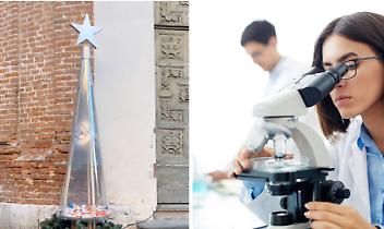 A Gassino Torinese un albero di Natale fatto di tappi di plastica: un aiuto per i malati di cancro