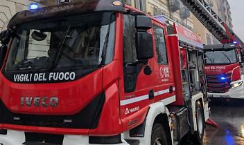 Incendio in un palazzo