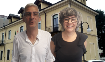 Il sindaco Carlo Oddi con la Vicesindaca, Valentina Tibaldi