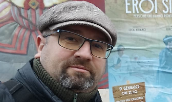 Il regista e il responsabile dell'Associazione Culturale " Terre da Raccontare"