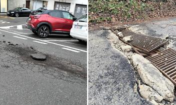 Non solo buche: a Gassino ora l&rsquo;asfalto salta via a blocchi. &ldquo;Possibile che in Comune nessuno veda?&rdquo;