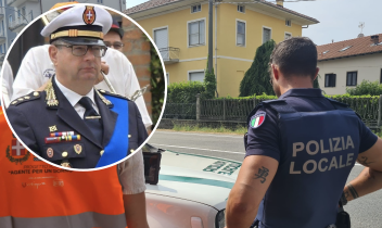 Il Comandante della Polizia Locale di Nole Marco Ortalda