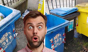 Il bidone senza coperchio e il coperchio sul bidone sbagliato: a Settimo la differenziata va al contrario