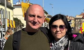 Durante il Carnevale di Ivrea