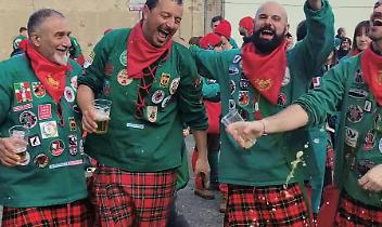 Tuchini del Borghetto, il verde e rosso che anima Ivrea - VIDEO 