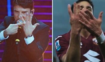 Sal Da Vinci e l'esultanza di Simeone per il gol