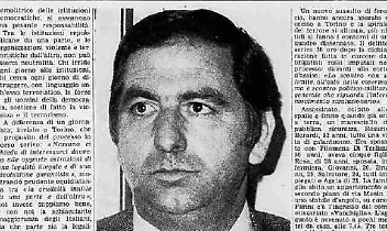 Torino, 10 marzo 1978: le Brigate Rosse uccidono il maresciallo Rosario Berardi