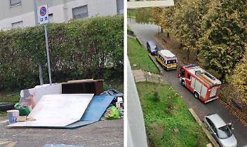 Rifiuti e auto bloccano i soccorsi: il caso di via Togliatti
