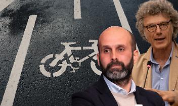 Tornano le ciclopedonali disegnate sull'asfalto. Il Pd si sta proprio impegnando per perdere le elezioni