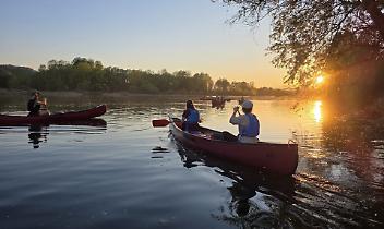 Il pontile del Bricel funziona: arrivano dalla Svizzera per pagaiare sul Po a Chivasso