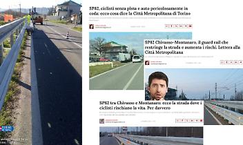 SP82 tra Chivasso e Montanaro troppo stretta dopo i lavori, ora si cambia: Citt&agrave; Metropolitana fa dietrofront e sposta le barriere