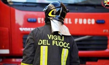 Incendio al camino in zona Campo Marzo