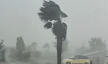 Il violento nubifragio (downburst) che nel tardo pomeriggio ha colpito Fontanetto Po