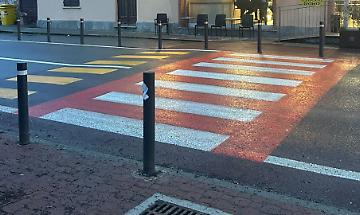 Il luogo dove &egrave; stata investita la bambina