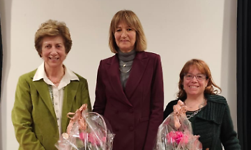 La presidentessa Oddenino con Carla Baima e Alessandra Degl'Innocenti