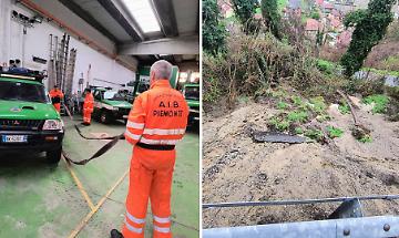 Frane a San Raffaele Cimena e Rivalba. La pioggia non perdona nella collina torinese